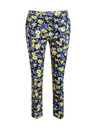 Orsay ORSAY sárga-kék virágmintás rövidített női nadrág