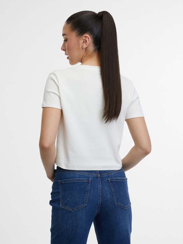 Orsay ORSAY krémszínű női póló