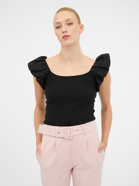 Orsay ORSAY fekete női póló rövid ujjal