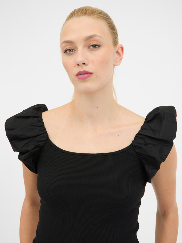 Orsay ORSAY fekete női póló rövid ujjal