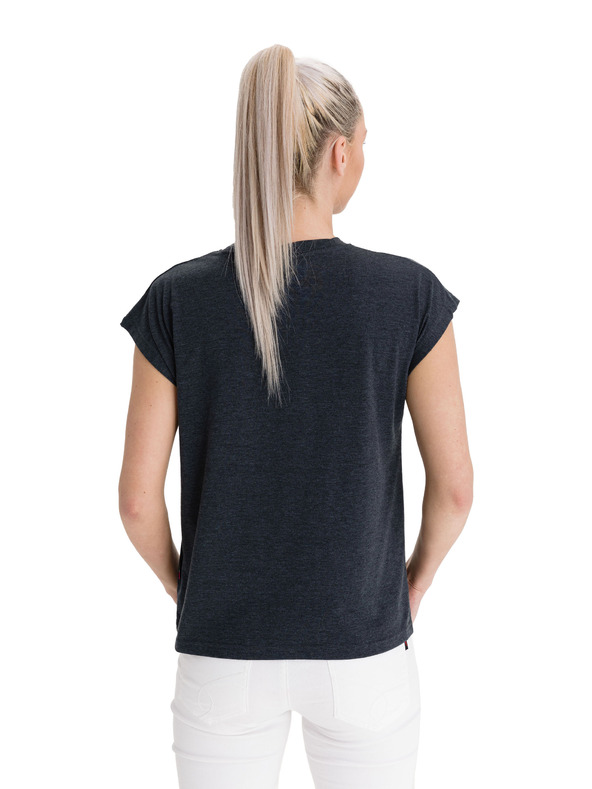 Sam 73 Sötétszürke női nyomtatott póló SAM 73