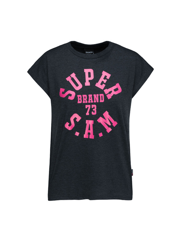 Sam 73 Sötétszürke női nyomtatott póló SAM 73