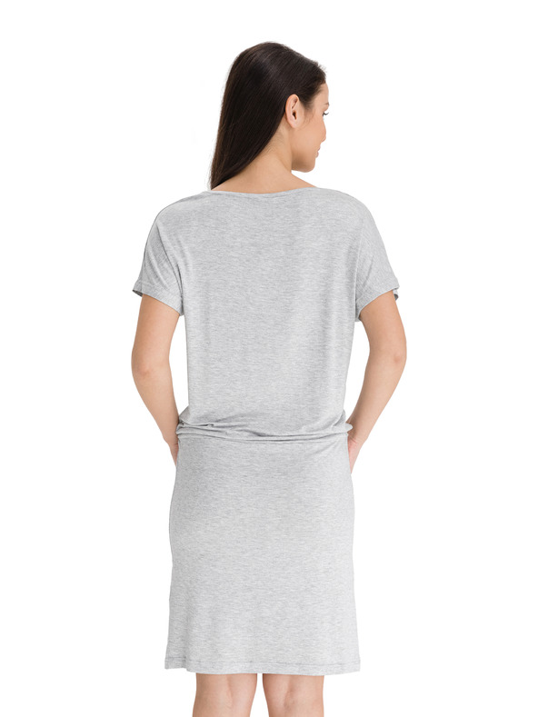 Sam 73 Szürke női ruha nyakkendővel SAM 73