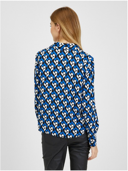 Orsay ORSAY fekete-kék mintás női blúz