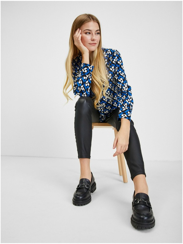 Orsay ORSAY fekete-kék mintás női blúz