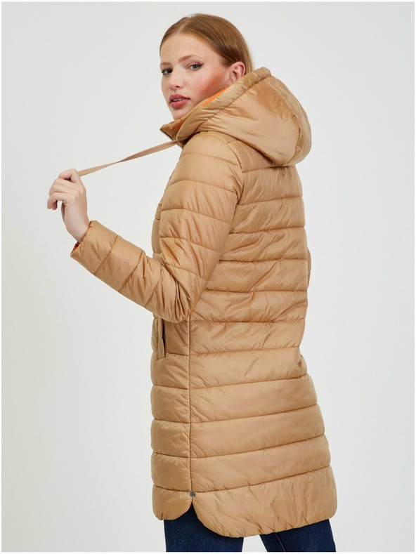 Orsay ORSAY világosbarna steppelt női télikabát