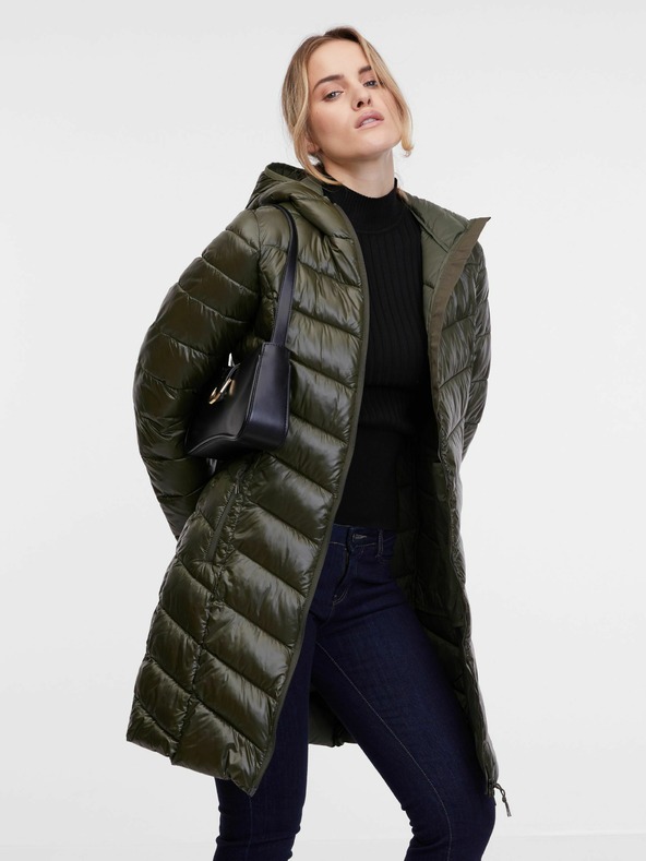 Orsay ORSAY khaki színű női steppelt kabát