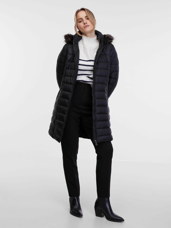 Orsay ORSAY fekete női steppelt kabát