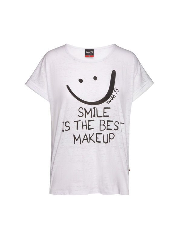 Sam 73 Fehér női nyomtatott póló SAM 73