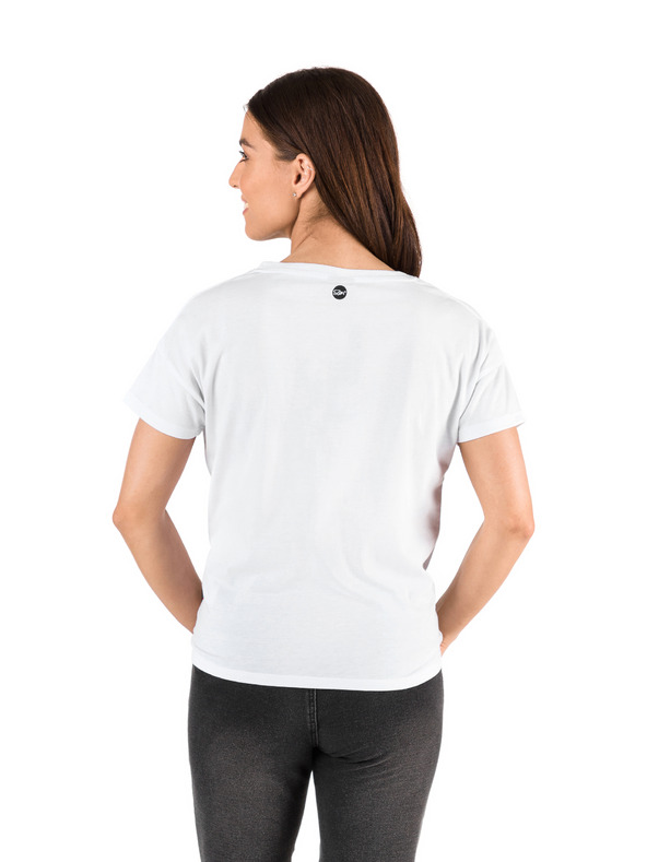 Sam 73 Fehér női nyomtatott póló SAM 73