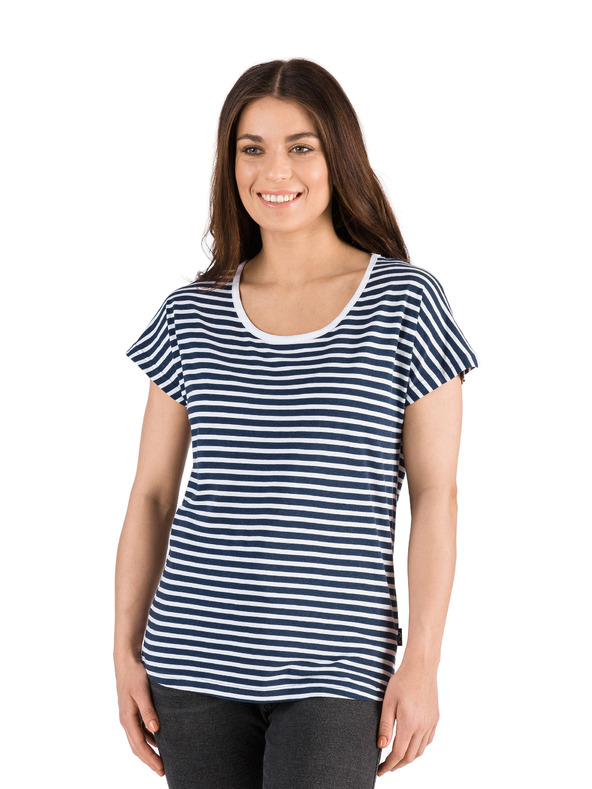 Sam 73 Sötétkék női csíkos póló SAM 73