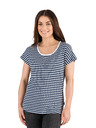 Sam 73 Sötétkék női csíkos póló SAM 73