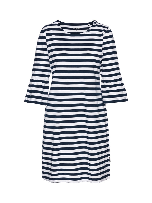 Sam 73 Fehér és kék női csíkos ruha SAM 73