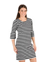 Sam 73 Fehér és fekete női csíkos ruha SAM 73