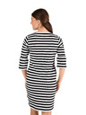 Sam 73 Fehér és fekete női csíkos ruha SAM 73
