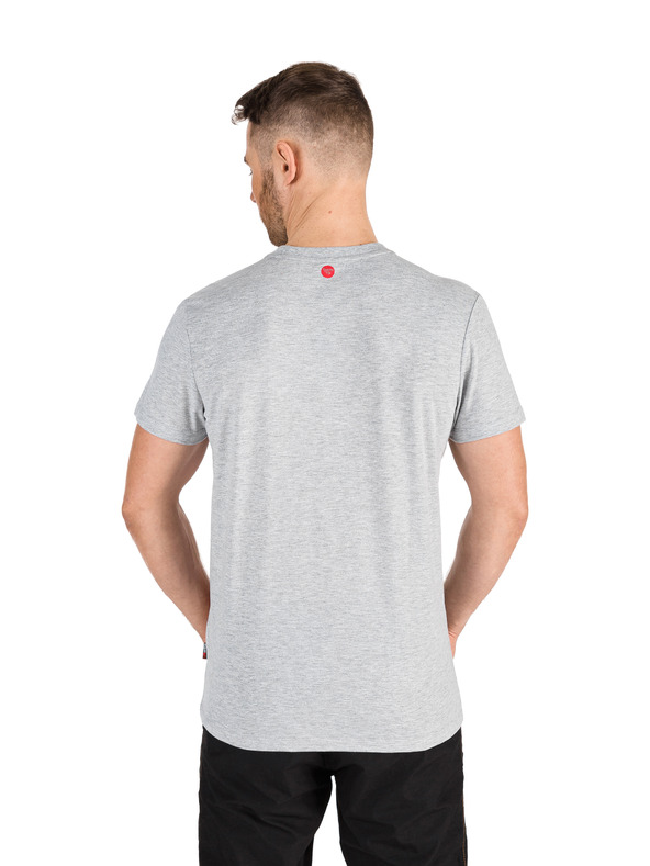 Sam 73 Világosszürke férfi nyomtatott póló SAM 73