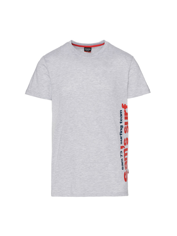 Sam 73 Világosszürke férfi nyomtatott póló SAM 73