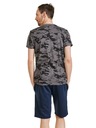 Sam 73 Fekete és szürke mintás férfi póló SAM 73 Jeff