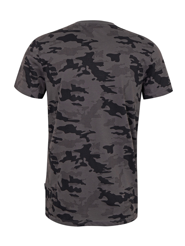 Sam 73 Fekete és szürke mintás férfi póló SAM 73 Jeff