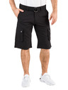 Sam 73 Fekete férfi rövidnadrág zsebekkel SAM 73