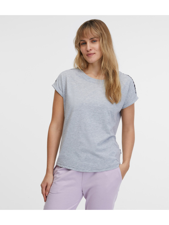 Sam 73 Világosszürke női csíkos póló SAM 73 Iris