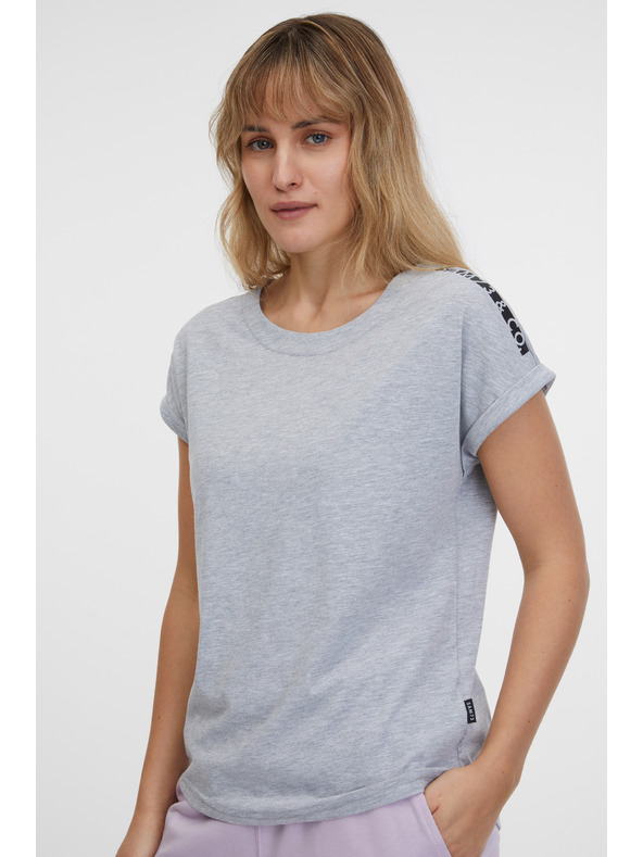 Sam 73 Világosszürke női csíkos póló SAM 73 Iris