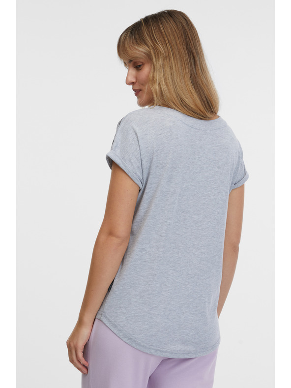 Sam 73 Világosszürke női csíkos póló SAM 73 Iris