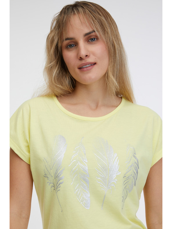 Sam 73 Világossárga női alap póló SAM 73 Clorinda