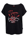 Sam 73 Fekete női nyomtatott póló SAM73 Circinus