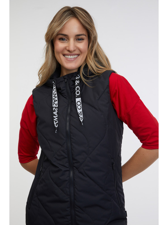 Sam 73 Fekete női steppelt mellény SAM 73 Aida