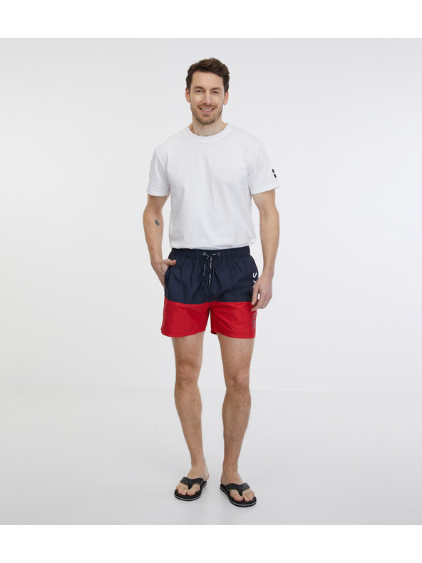 Sam 73 Piros és kék férfi fürdőruha SAM 73 Eduardo