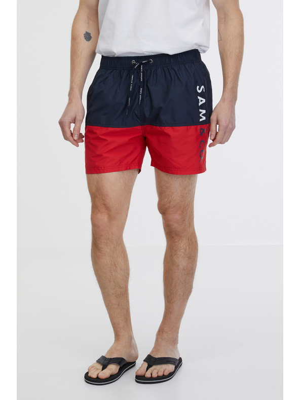 Sam 73 Piros és kék férfi fürdőruha SAM 73 Eduardo