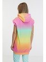 Sam 73 Sárga és rózsaszín női rövid ujjú melegítőfelső SAM 73 Mabel