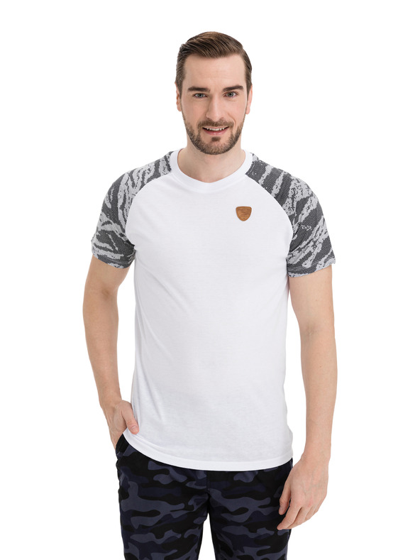 Sam 73 Szürke-fehér férfi SAM 73 póló