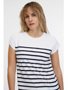 Sam 73 Fehér női csíkos póló SAM 73 Mercedes