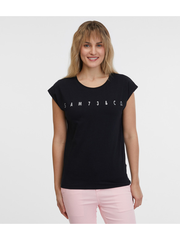 Sam 73 Fekete női póló SAM 73 Octavia