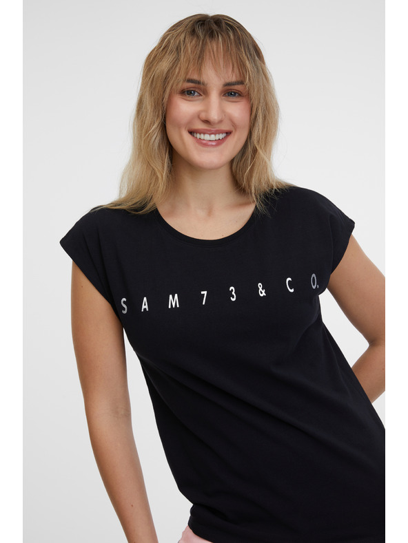 Sam 73 Fekete női póló SAM 73 Octavia