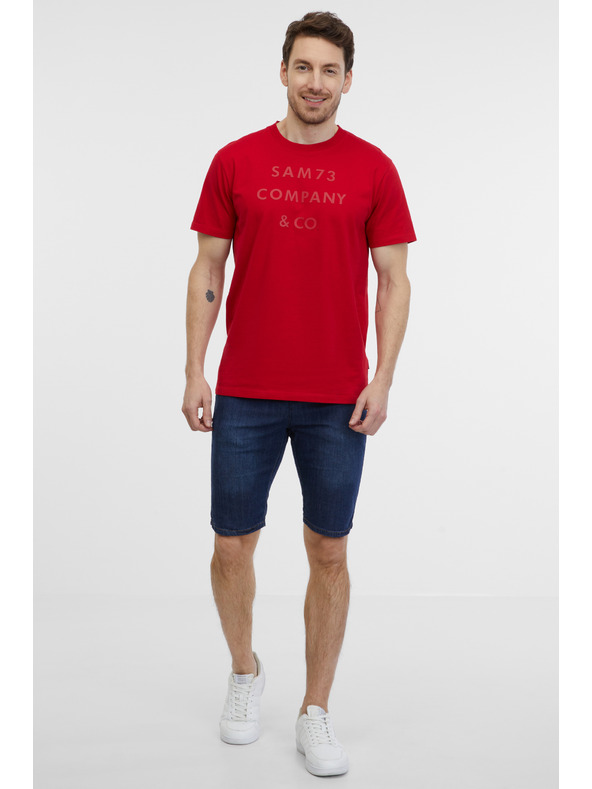 Sam 73 Piros férfi póló SAM 73 Milhouse