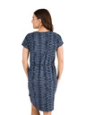 Sam 73 Sötétkék női mintás ruha nyakkendővel SAM 73