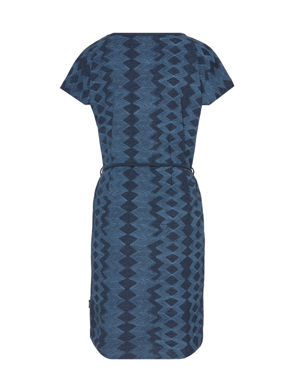 Sam 73 Sötétkék női mintás ruha nyakkendővel SAM 73