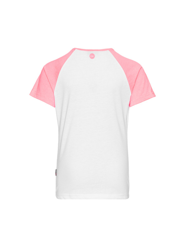 Sam 73 Rózsaszín és fehér mintás lány póló SAM 73