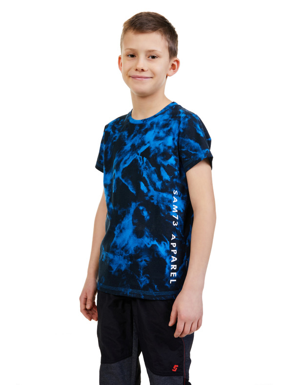 Sam 73 Sötétkék fiú mintás póló SAM 73 Sylvester