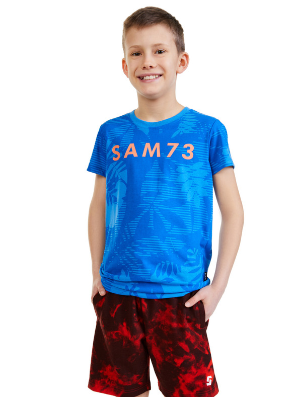Sam 73 Kék mintás fiú póló SAM 73 Theodore