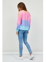 Sam 73 Kék és rózsaszín női mintás pulóver SAM 73 Clara