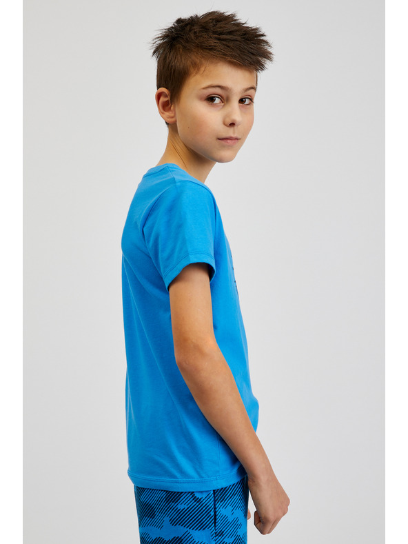 Sam 73 Kék fiú pamut póló SAM73 Pyrop nyomtatással