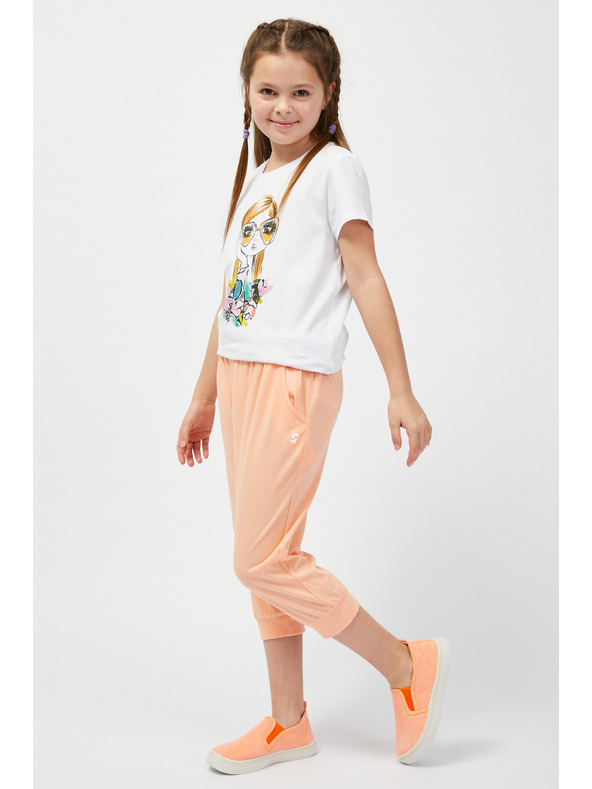 Sam 73 Fehér női nyomtatott póló SAM73 Mora