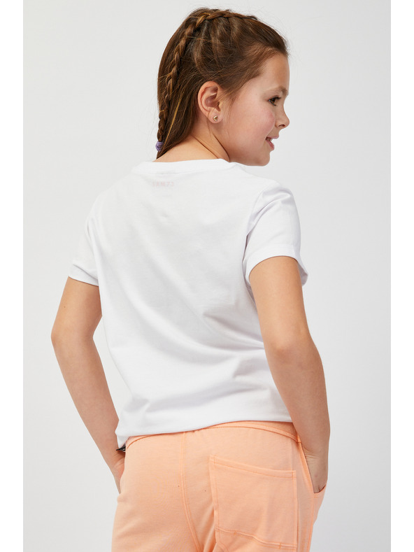 Sam 73 Fehér női nyomtatott póló SAM73 Mora