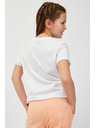 Sam 73 Fehér női nyomtatott póló SAM73 Mora
