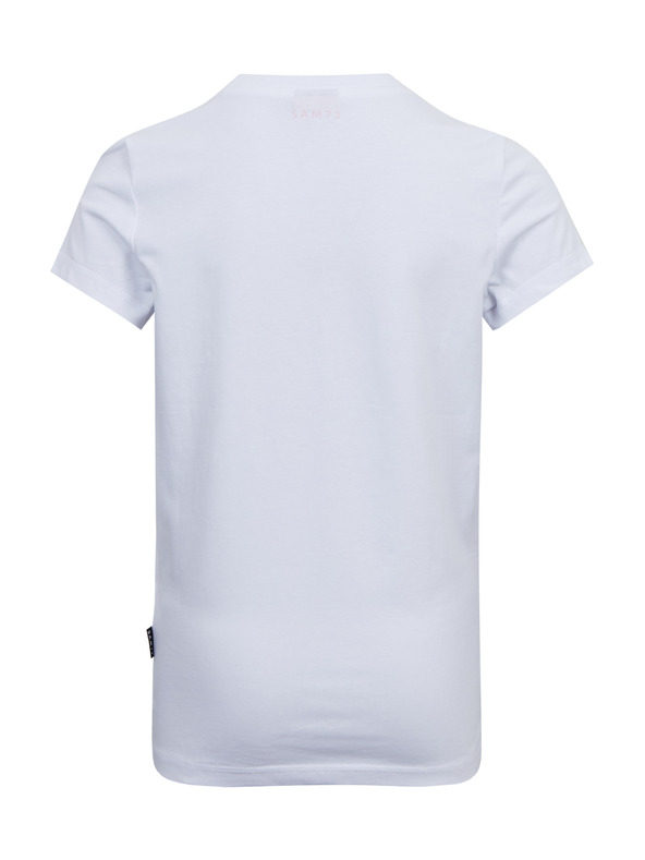 Sam 73 Fehér női nyomtatott póló SAM73 Mora