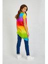 Sam 73 SAM73 Libra narancssárga és sárga női aszimmetrikus póló